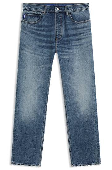Jeans BOSS Regular Fit Rigid Denim Jeans Blå | 50541638, 0