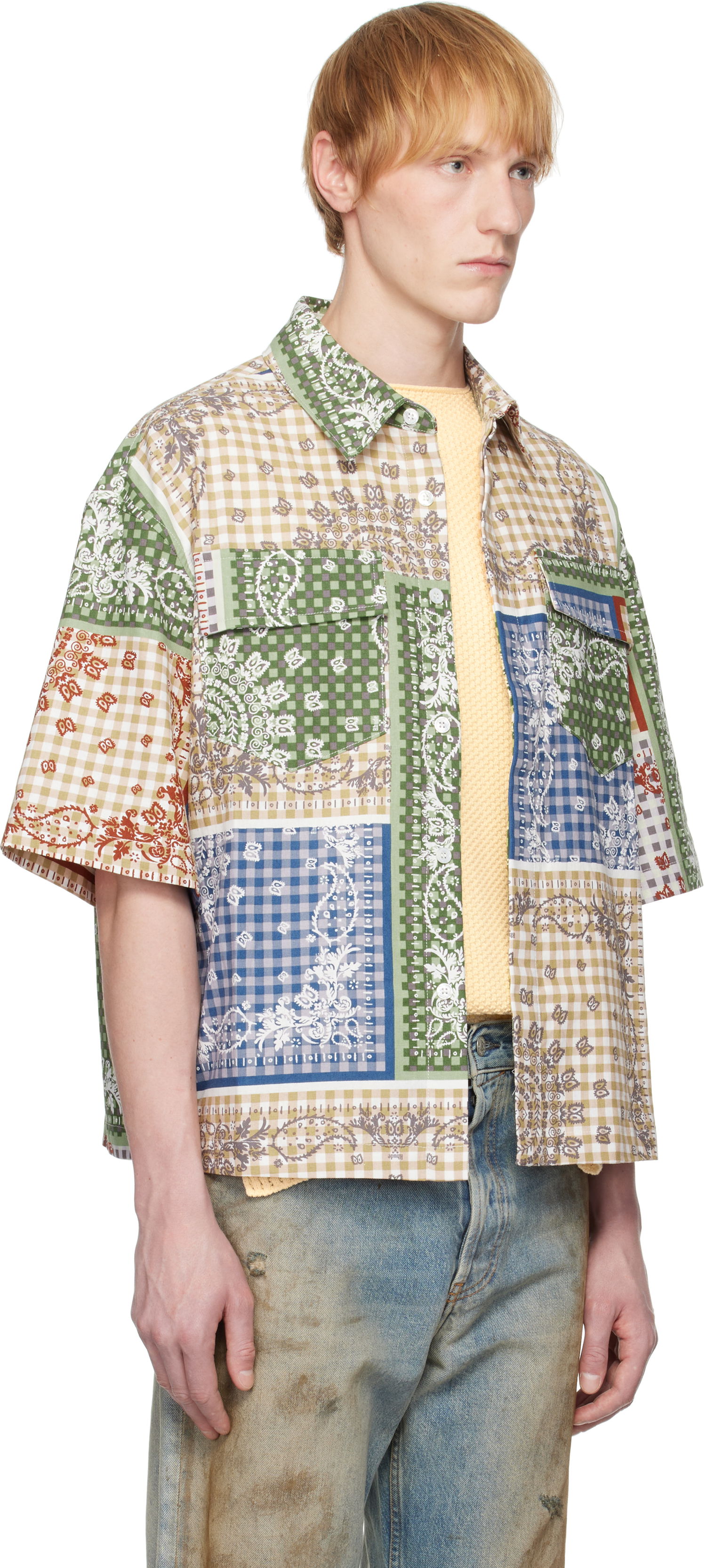Skjorte Rhude Rhude Bandana Boxy Work Shirt Flerfarvet | RHSS25SR05217, 1
