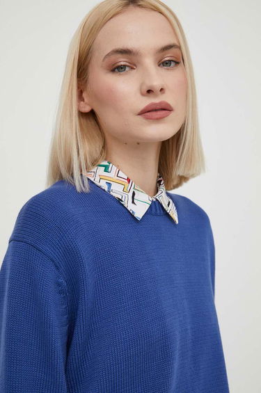 Sweater Polo by Ralph Lauren Lightweight Cotton Crewneck Sweater by Polo Ralph Lauren Blå | 211898583, 3