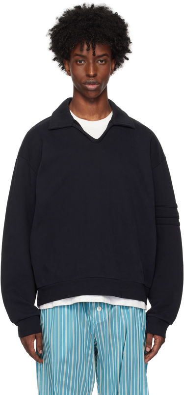 Sweater Bode Bode Crew Polo Sort | MRF24CS037, 0