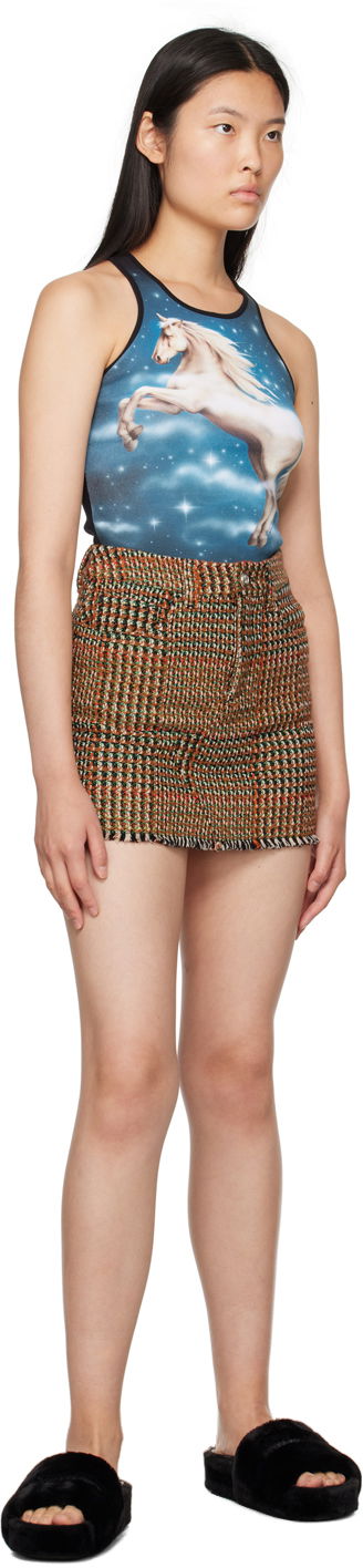 Nederdel Stella McCartney Stella McCartney Check Miniskirt Brun | 6300593CJ301, 3