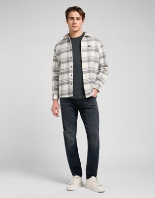 Skjorte Lee Relaxed Mercantile Shirt Jaspe Plaid XXL Flerfarvet | 112370573, 1