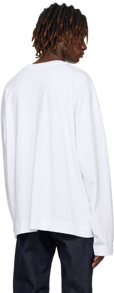 Sweater Dries Van Noten Dries Van Noten Long Sleeve T-Shirt Hvid | 251-021112-1603, 2