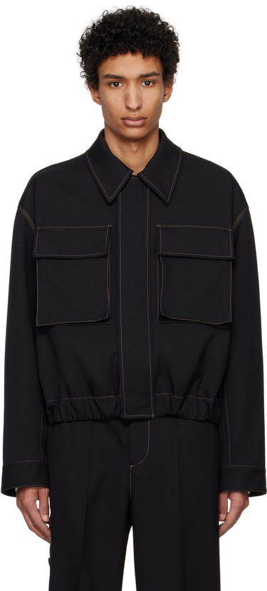 Jakke Jil Sander Jil Sander Flap Pocket Jacket Sort | J22SW0036_J70001, 0
