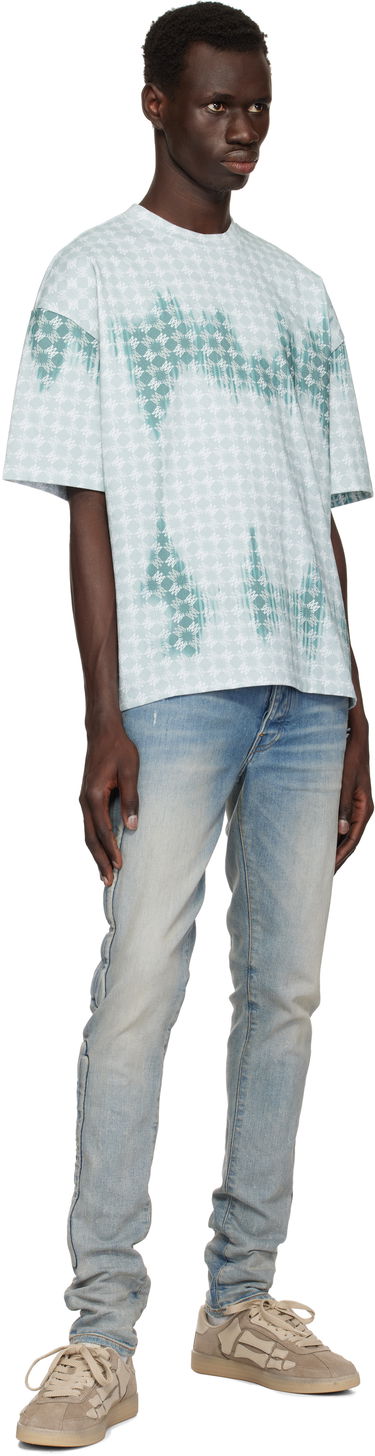 T-shirt AMIRI AMIRI MA Quad Bleached Oversized T-Shirt Grøn | AMJYTE1181, 3