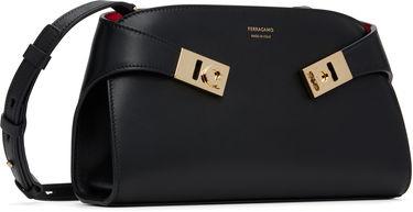 Håndtaske FERRAGAMO Ferragamo Hug Mini Crossbody Bag Sort | 774628, 1