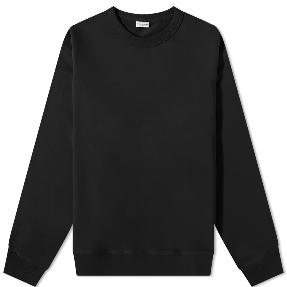Sweatshirt Dries Van Noten Hax Crew Sweat Sort | 231-021122-6610-900, 0