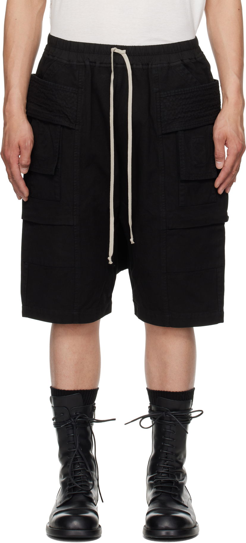 Shorts Rick Owens Rick Owens DRKSHDW Hollywood Creatch Cargo Pods Shorts Sort | DU01E3382 CVS