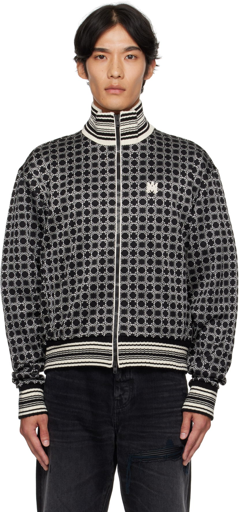 Jakke AMIRI AMIRI MA Quad Track Jacket Sort | AMOUTJ1010