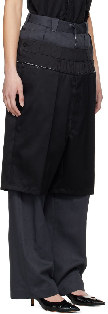 Bukser Maison Margiela Maison Margiela Layered Trousers Sort | S51KA0604 MTN067, 4