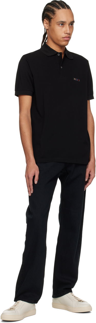 Polo skjorte Paul Smith Paul Smith Signature Stripe Logo Cotton Polo Sort | M1R-698P-NP4724-79, 3