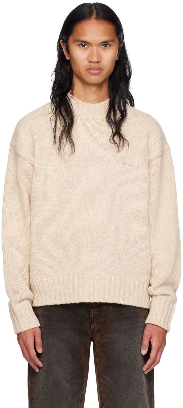 Sweater We11done We11done Chunky Knit Sweater Beige | WD-KT2-24-626-U-BG