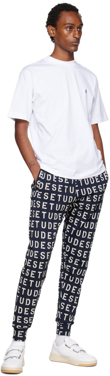 Joggingbukser Études Études Stencil Lounge Pants Mørkeblå | H22MM455OC19PT, 3