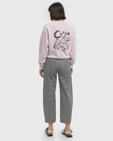 Sweatshirt CLOSED Embroidered Sweatshirt Lyserød | C95911-46Y-AM-833, 2