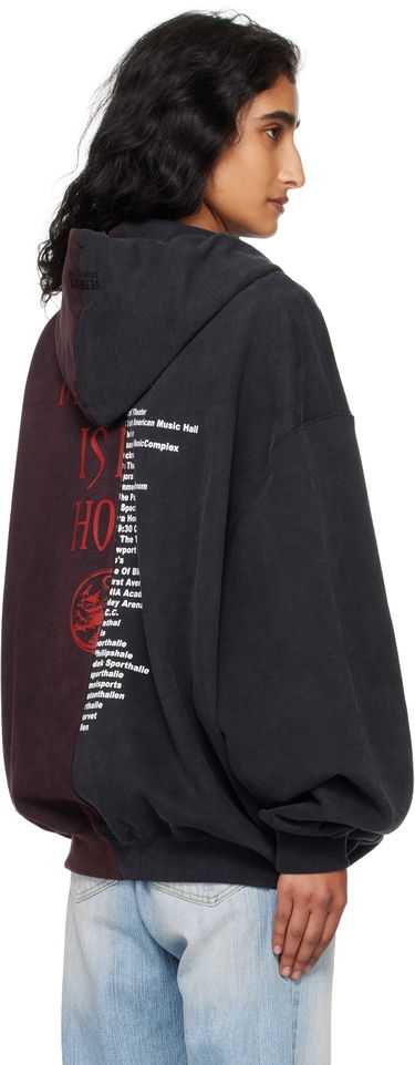 Sweatshirt VETEMENTS Vetements Cradle of Filth Oversized Zip-Up Hoodie Bourgogne | UCF76ZU900BR, 2