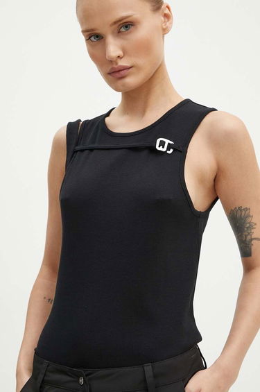 Tanktop HELIOT EMIL Cutout Detail Tank Top Sort | PREAW24.M.09.118, 2