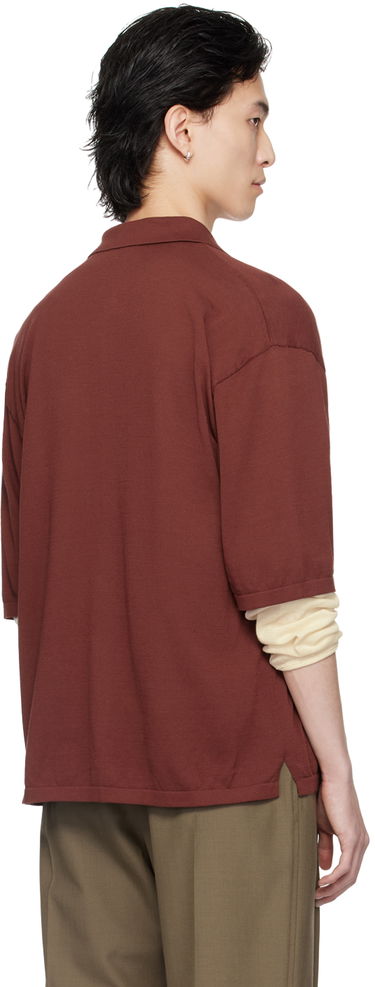 Skjorte LEMAIRE LEMAIRE Button Knit Shirt Rød | TO1225 LK116, 2