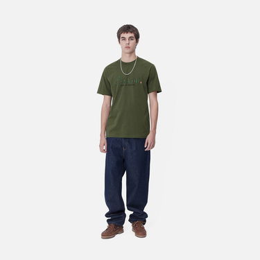T-shirt Carhartt WIP Paradise Script Graphic T-Shirt Grøn | I033948_9, 1