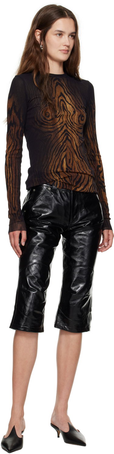 T-shirt Jean Paul Gaultier Jean Paul Gaultier 'The Wood' Long Sleeve Brun | 25/03-W-TO335-M002P-0060, 3