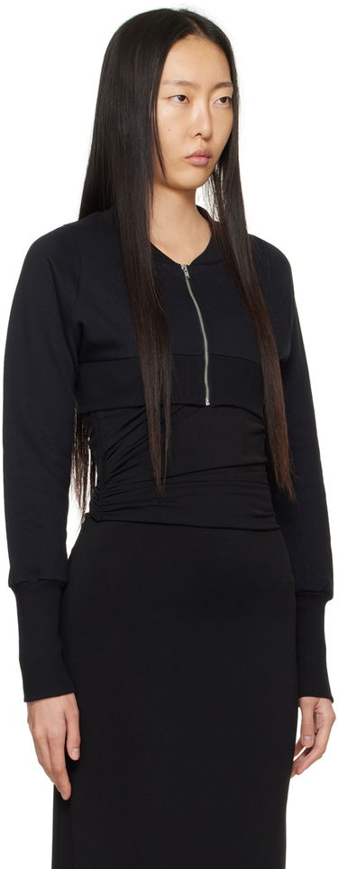 Sweater Miaou Miaou Lana Cropped Sweatshirt Sort | 8016FTBLK, 1