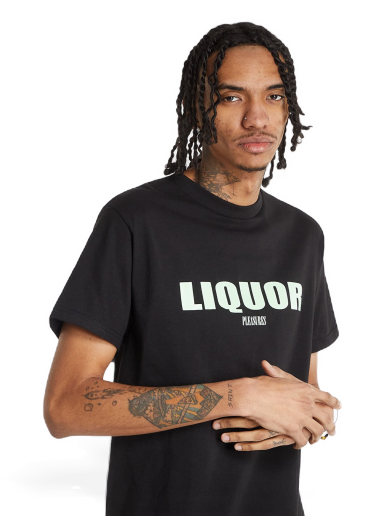 T-shirt Pleasures Liquor T-Shirt Sort | P22SP048 Black