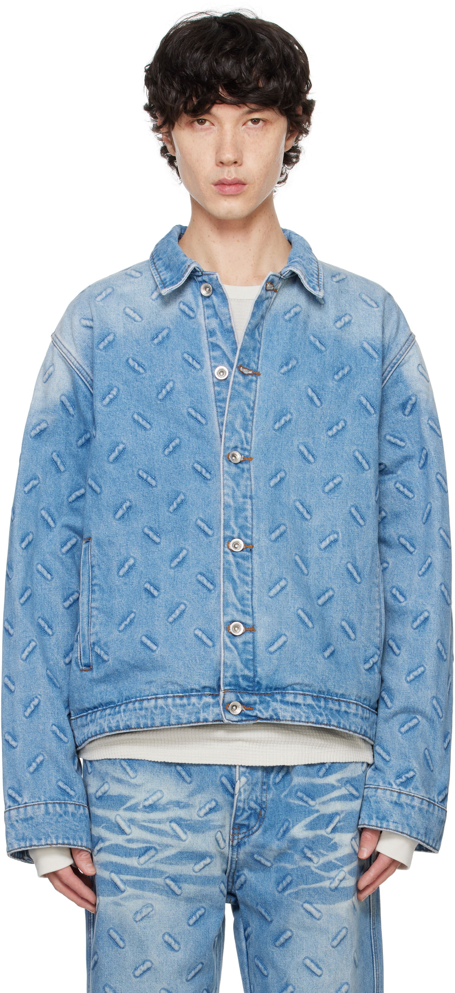 Jakke Who Decides War Denim Jacket Blå | 1131020008FW24, 0
