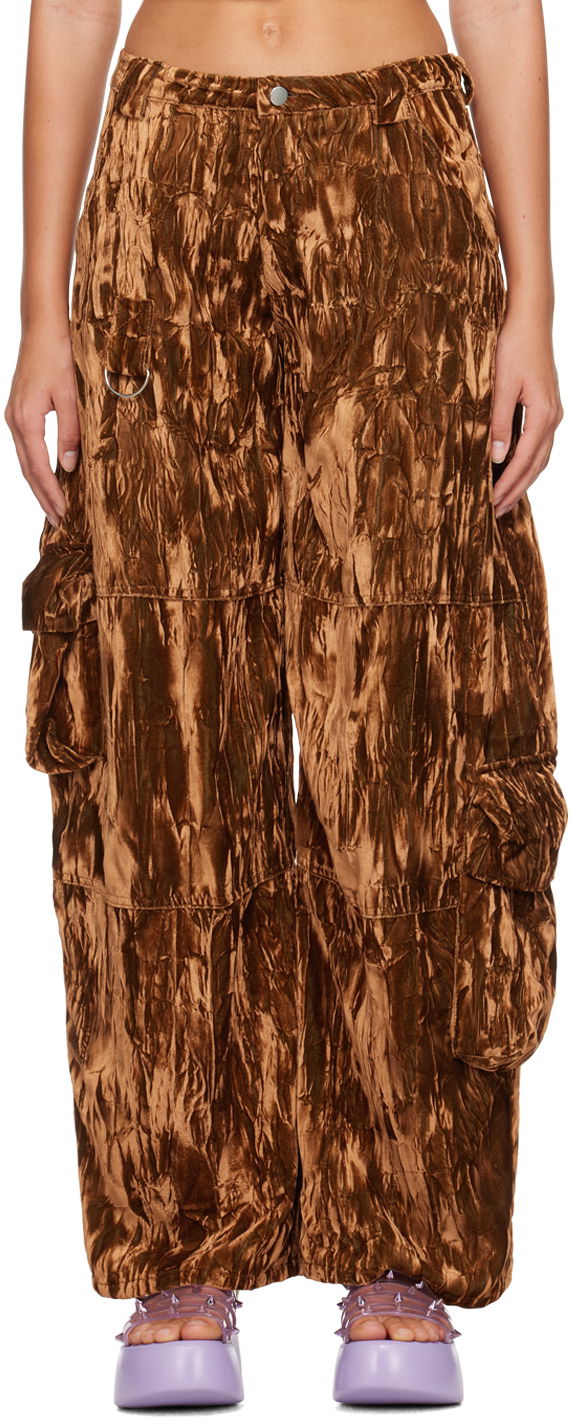 Cargo bukser Collina Strada Collina Strada Lawn Cargo Pants Brun | XX6408, 0