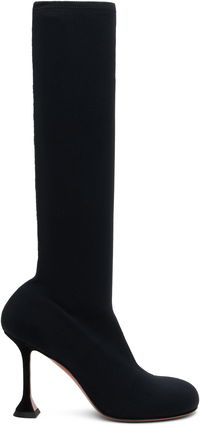Amina Muaddi Veneda Stretch Tall Boots