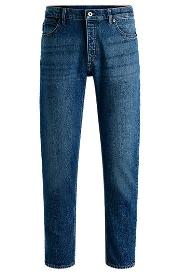 Jeans BOSS Tapered-Fit Stretch Denim Jeans Blå | 50511506, 0
