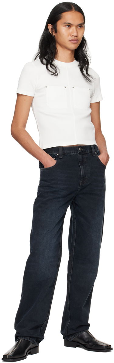 T-shirt Dion Lee Shrunken Rivet T-Shirt Hvid | C3170PS24, 3