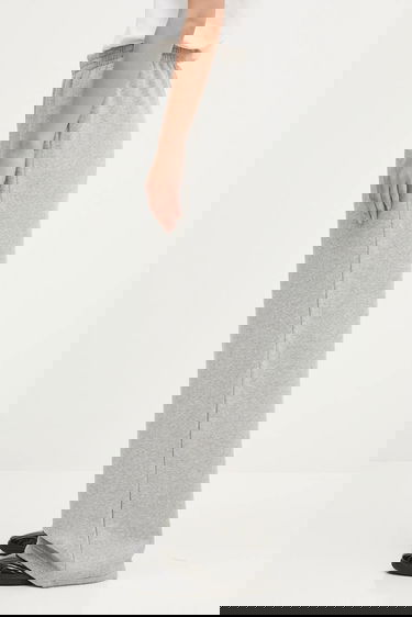 Joggingbukser adidas Performance Essentials Wide Leg Fleece Pants Grå | JX5252, 4