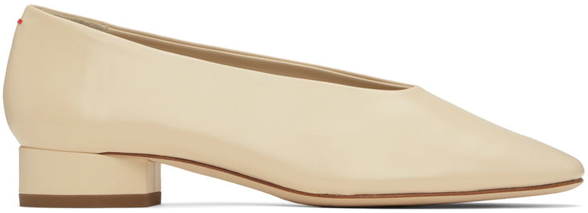 Tøj Aeyde Aeyde Delia Ballerina Flats Beige | A11-PU-GELR25CH-0221-100-007