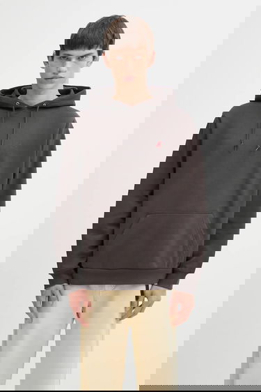 Sweatshirt GRAMICCI One Point Melange Hoodie Grå | G309.FT, 0