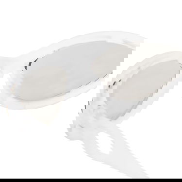 Solbriller Prada Frosted Crystal Sunglasses With Clear Mirrored Lenses Hvid | 0PR-A23S-60-14V60H, 4