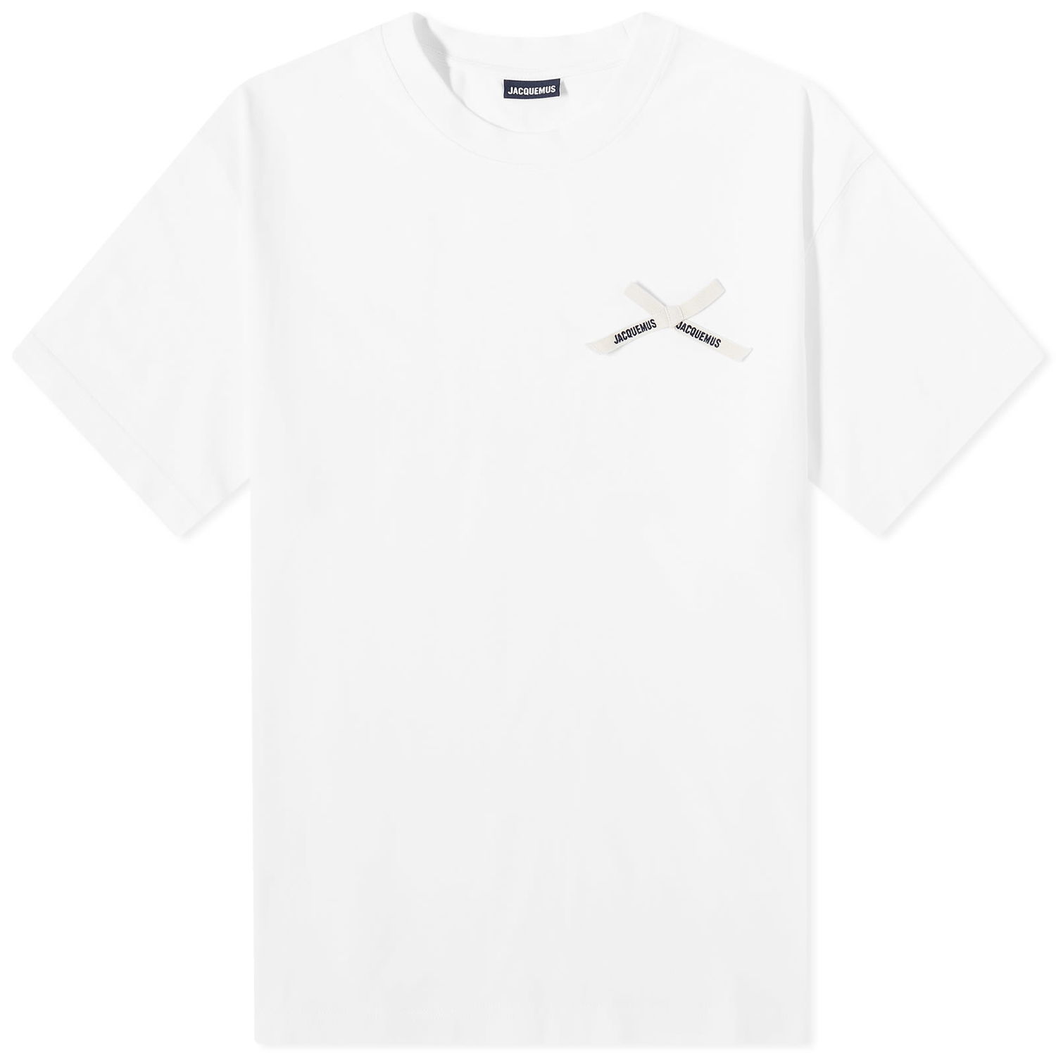 T-shirt Jacquemus Bow Logo Hvid | 23H236JS196-2003-100, 0