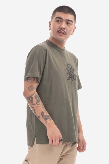 T-shirt Engineered Garments T-Shirt With Print Grøn | 23S1H010.NLP016A, 1