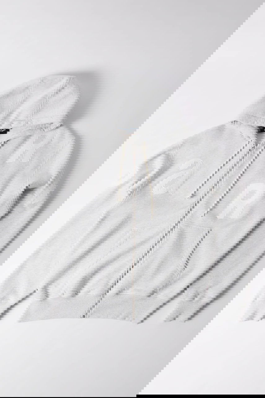 Sweatshirt By Parra Parra Word Salad Full-Zip Hoodie Grå | 54130, 0