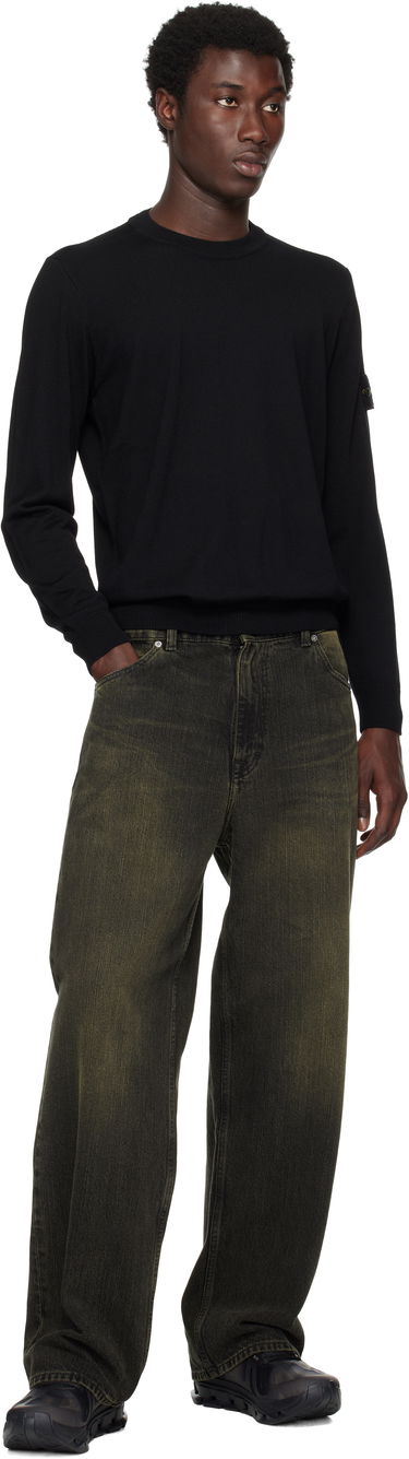 Sweatshirt Stone Island Stone Island Light RWS Geelong Wool Sweatshirt Sort | K2S15 5100071 S00C4, 4
