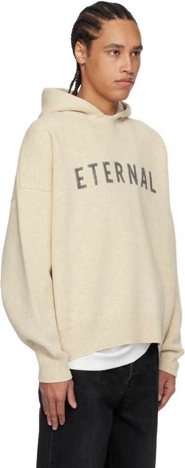 Sweater Fear of God Fear of God 'Eternal' Merino Knit Hoodie Sort | FGE220-2031LAW, 4