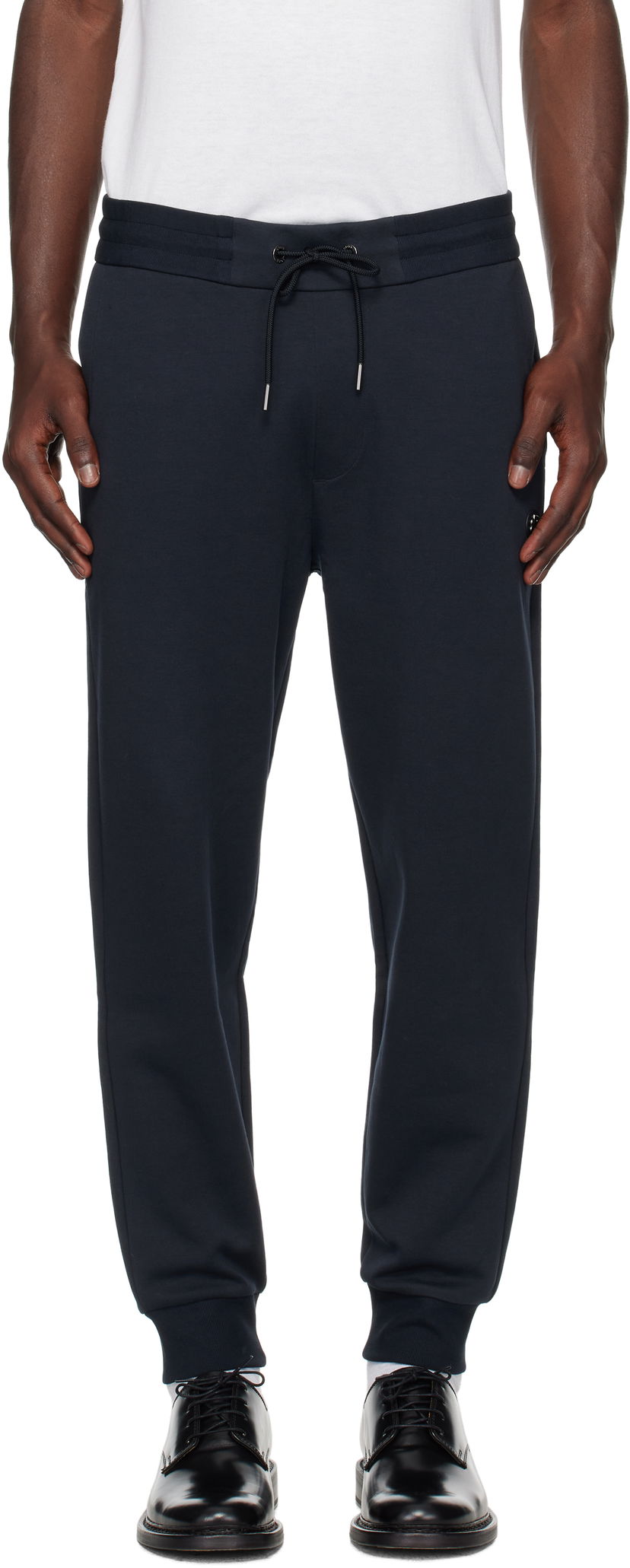 Joggingbukser BOSS BOSS Drawstring Jersey Cotton Sweatpants Mørkeblå | 50520322