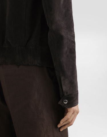 Jakke Dolce & Gabbana Dolce & Gabbana Suede Cafe Racer Jacket Brun | G9AWMLHULU2M1348, 3