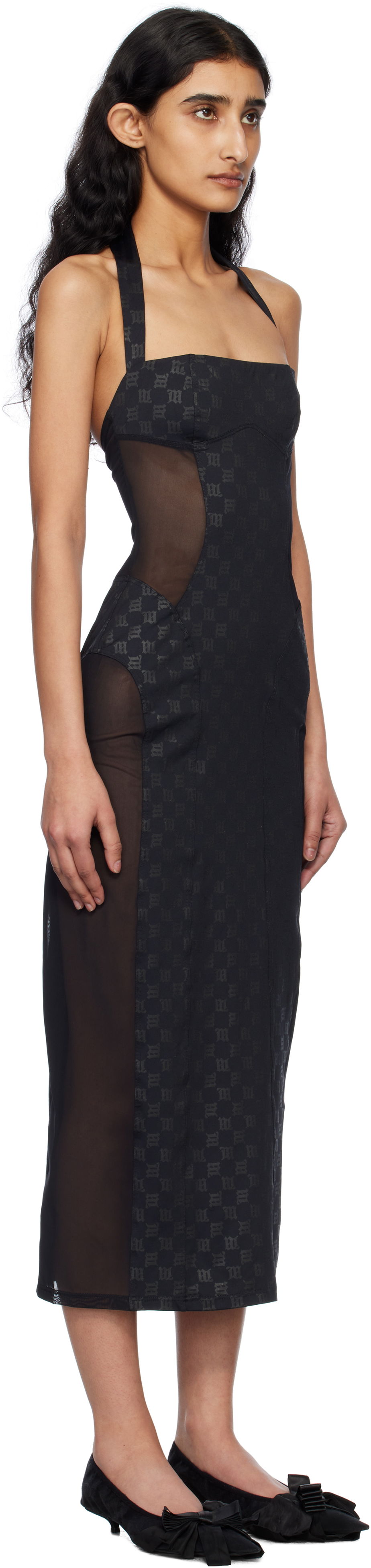 Kjole MISBHV MISBHV Shape Up Midi Dress Sort | 250W804, 1