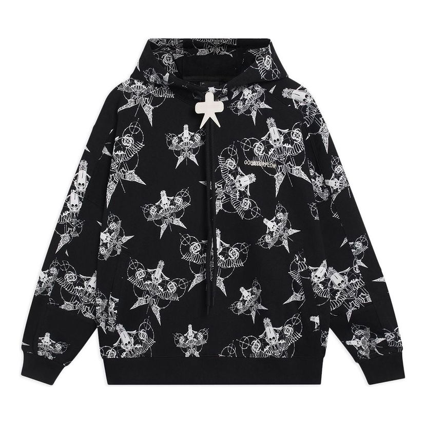 Sweatshirt Li-Ning All-Over Print Hooded Jacket Sort | AWDSI88-1