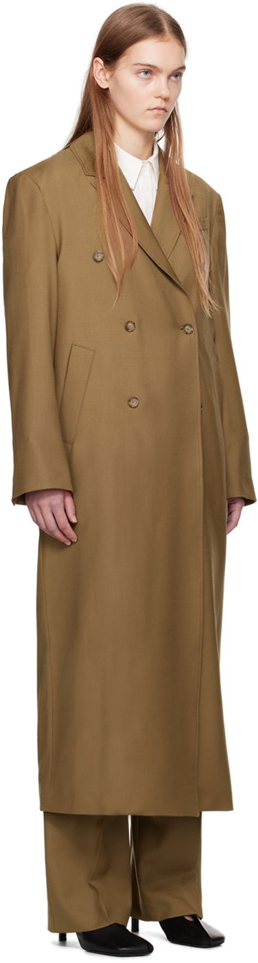 Frakker Loulou de Saison Loulou de Saison Maisun Double-Breasted Maxi Coat Brun | MAISUN, 1
