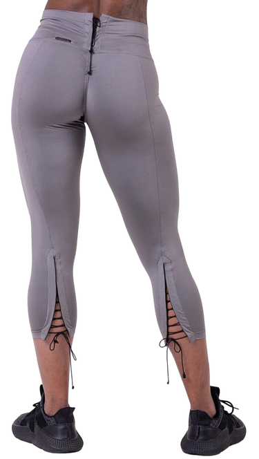 Leggings NEBBIA Nebbia Lace-up 7/8 Leggings Grå | 66101, 1