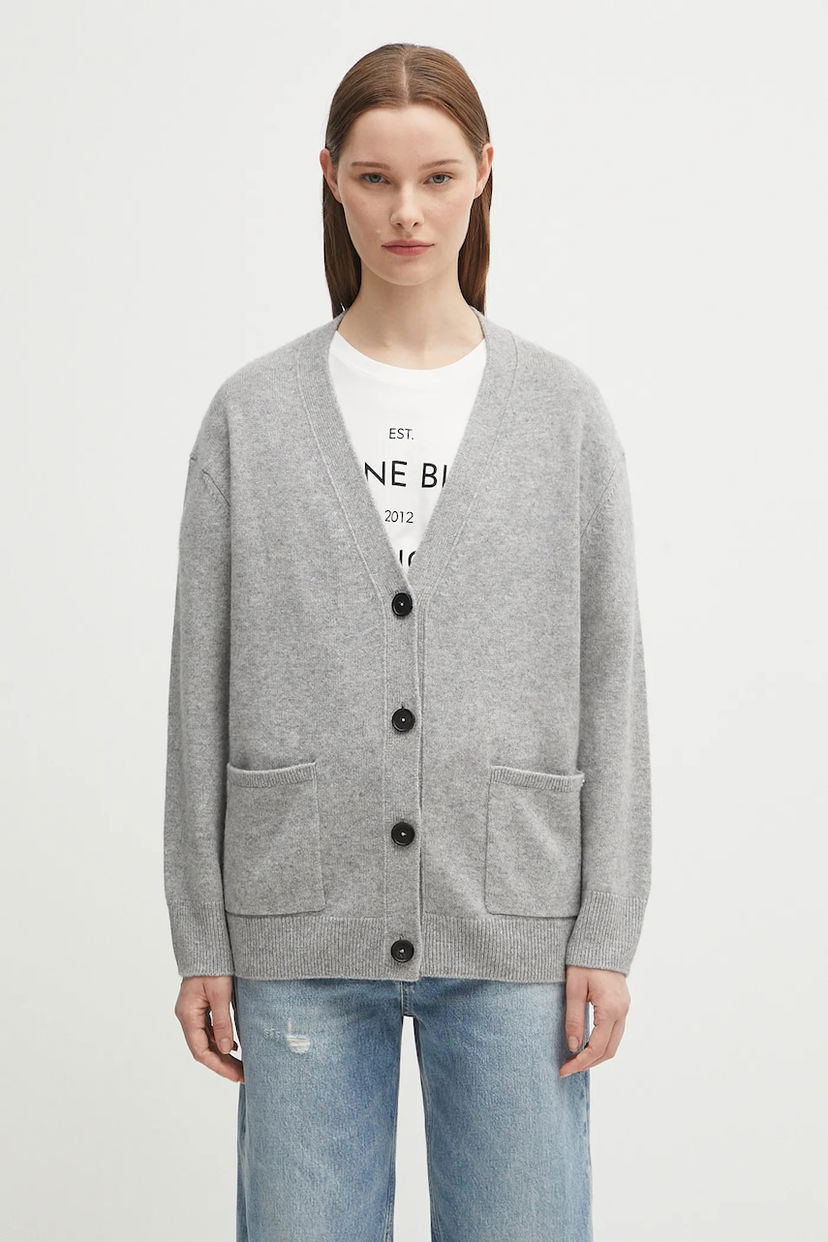 Sweater Anine Bing Anine Bing Jackson Cashmere Cardigan Grå | A.09.10222