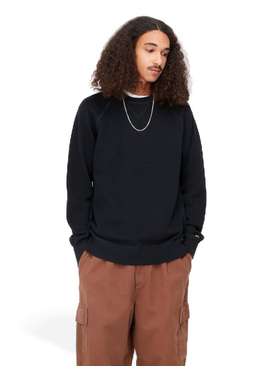 Sweater Carhartt WIP Chase Sweater "Black / Gold" Sort | I028581_00F_XX