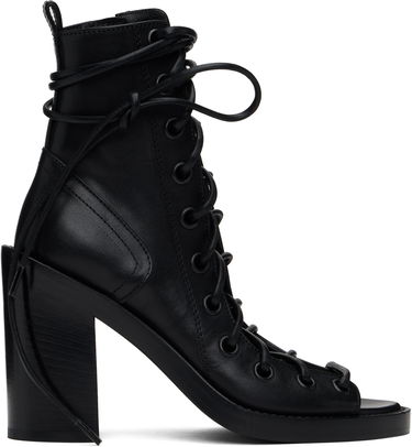 Tøj Ann Demeulemeester Ann Demeulemeester Bernardina Lace-Up Heeled Sandals Sort | CO00-W-S06-LT160-099, 0