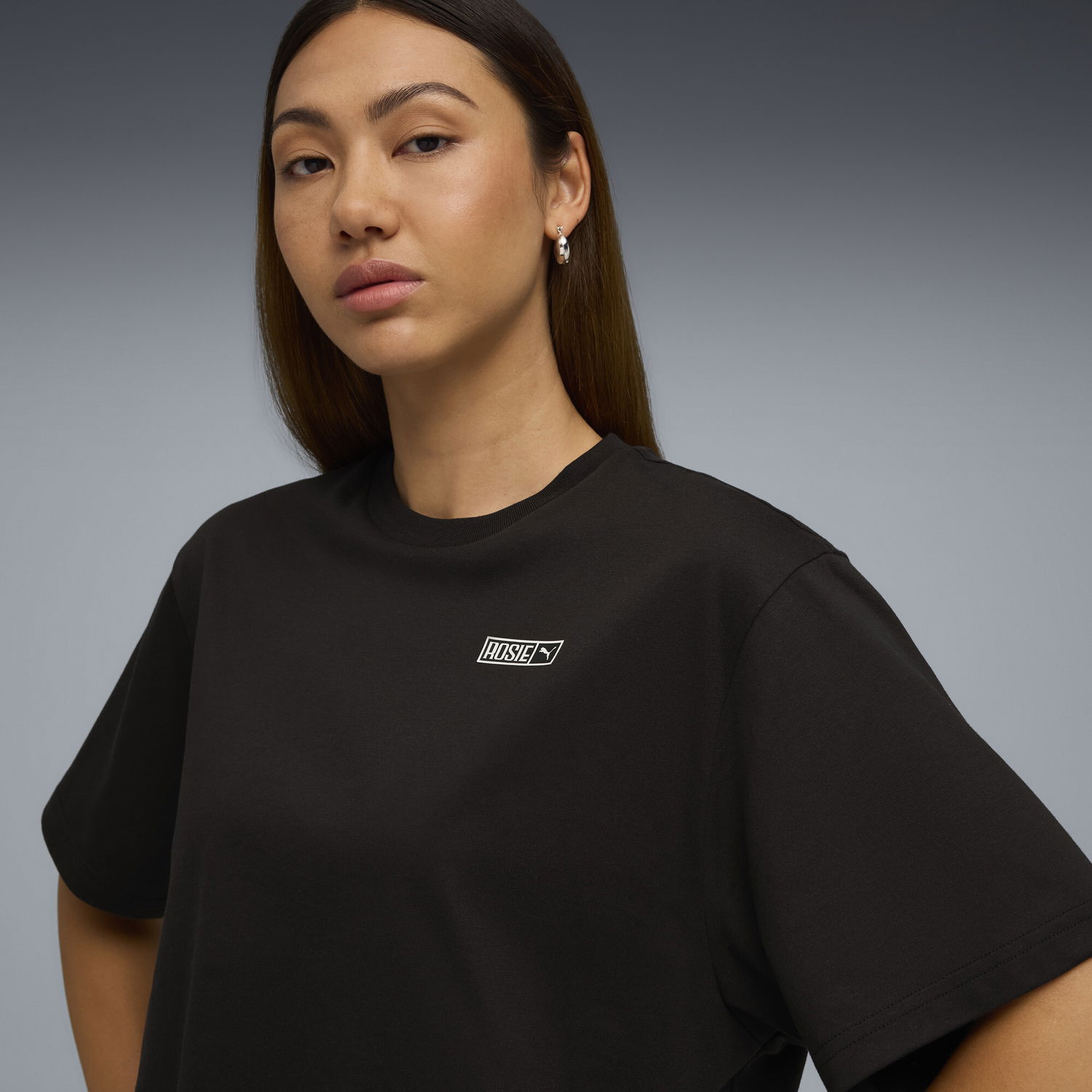 Crop top Puma PUMA x ROSÉ Women's Cropped T-Shirt Sort | 633806_01, 1