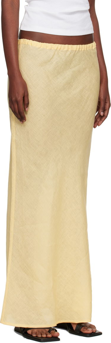 Nederdel Baserange Baserange Dydine Maxi Skirt Gul | SSDY-FL-AU25, 1